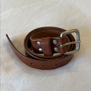 J. Crew Brown Leather Belt size 32